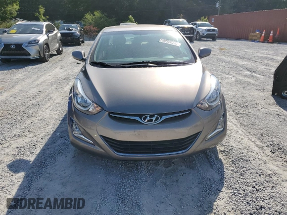 2015 Hyundai Elantra SE with VIN 5NPDH4AE2FH592573, listed as a Copart auction lot 59092025 with 62,870 mi miles and Salvage title. Bid and sale history available at DreamBid. Image 5.