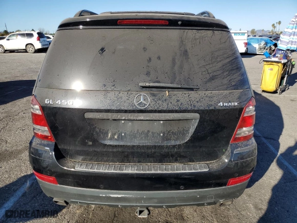 2008 Mercedes-Benz GL-Class 4.6L with VIN 4JGBF71E48A416712, listed as a Copart auction lot 46558935 with 155,473 mi miles and Salvage Title. Bid and sale history available at carsss.com. Image 6.