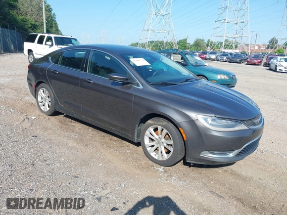 2015 Chrysler 200 Limited with VIN 1C3CCCAB5FN504114, listed as a IAAI auction lot 42689578 with 139,590 mi miles and . Bid and sale history available at DreamBid. Image 1.