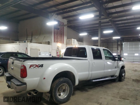 2016 Ford F-350 Lariat with VIN 1FT8W3DT2GEB60272, listed as a Copart auction lot 47916175 with 119,530 mi miles and Salvage title. Bid and sale history available at DreamBid. Image 3.