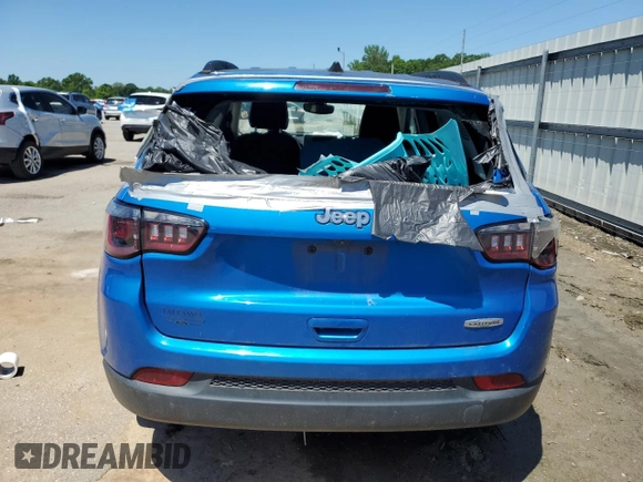 2022 Jeep Compass Latitude with VIN 3C4NJCBB5NT214270, listed as a Copart auction lot 56959935 with 52,137 mi miles and Clean title. Bid and sale history available at DreamBid. Image 6.