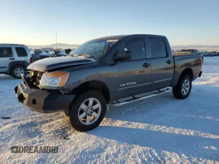 2012 Nissan Titan S with VIN 1N6AA0EJ4CN313589, listed as a Copart auction lot 42149675 with 187,313 mi miles and Salvage Title. Bid and sale history available at carsss.com. Image 1.