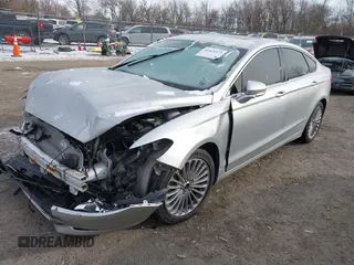 2015 Ford Fusion Titanium with VIN 3FA6P0D95FR103444, listed as a IAAI auction lot 41411473 with 213,729 mi miles. Bid and sale history available at carsss.com. Image 2.