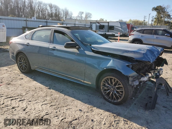 2018 Genesis G80 Sport z VIN KMHGN4JB9JU247868, wystawiony jako Copart lot #47442534 z przebiegiem 47 162 mil mil oraz Szkoda całkowita • Salvage title. Historia ofert i sprzedaży dostępna na DreamBid. Obrazek 4.