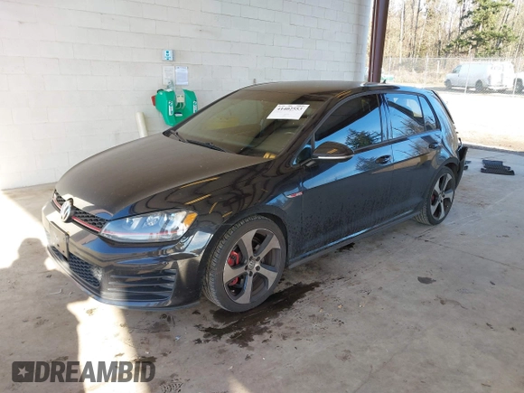 2015 Volkswagen Golf GTI Autobahn w/Performance Pkg with VIN 3VW447AU3FM100063, listed as a IAAI auction lot 41402553 with 70,797 mi miles. Bid and sale history available at carsss.com. Image 17.