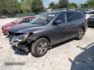 2018 Nissan Pathfinder S with VIN 5N1DR2MM9JC625671, listed as a Copart auction lot 54814865 with 168,899 mi miles and Salvage Title. Bid and sale history available at DreamBid. Image 1.