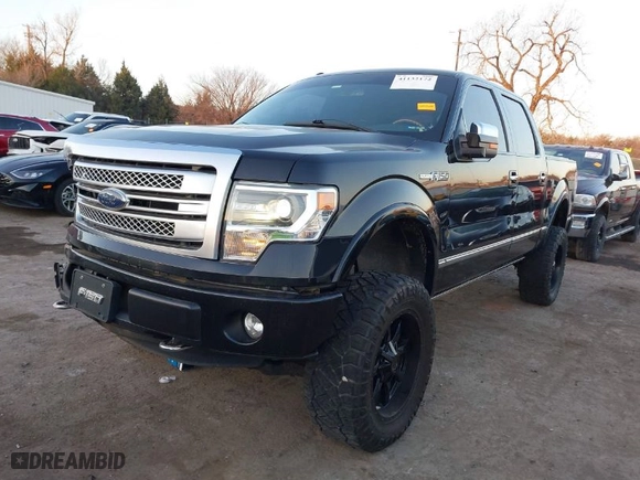 2013 Ford F-150 XL with VIN 1FTFW1EF5DFC64684, listed as a IAAI auction lot 41132172 with 143,881 mi miles. Bid and sale history available at carsss.com. Image 2.