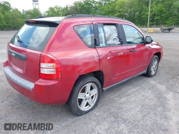 2008 Jeep Compass Sport with VIN 1J8FF47W38D528932, listed as a IAAI auction lot 42123017 with Not Provided miles and . Bid and sale history available at carsss.com. Image 4.