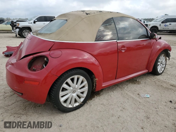 2008 Volkswagen Beetle SE with VIN 3VWRF31YX8M409219, listed as a Copart auction lot 45385085 with 85,734 mi miles and Salvage title. Bid and sale history available at DreamBid. Image 3.