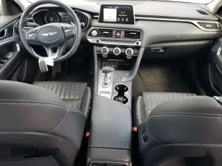 2021 Genesis G70 2.0T with VIN KMTG34LA0MU075248, listed as a Copart auction lot 59276124 with 14,240 mi miles and Salvage Title. Bid and sale history available at carsss.com. Image 8.