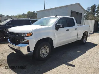 2020 Chevrolet Silverado 1500 Work Truck with VIN 1GCRWAEH5LZ333885, listed as a Copart auction lot 50827635 with 50,572 mi miles and Clean Title. Bid and sale history available at DreamBid. Image 1.