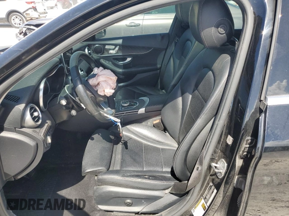 2017 Mercedes-Benz C 300 with VIN 55SWF4JBXHU210780, listed as a Copart auction lot 60922285 with 156,519 mi miles and Salvage title. Bid and sale history available at DreamBid. Image 7.
