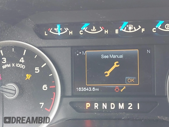 2016 Ford F-150 XL with VIN 1FTEX1CP9GKF76099, listed as a IAAI auction lot 41538199 with 163,543 mi miles and . Bid and sale history available at carsss.com. Image 15.
