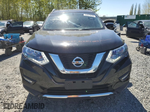 2017 Nissan Rogue SL with VIN 5N1AT2MV0HC733183, listed as a Copart auction lot 53629635 with 125,275 mi miles and Salvage Title. Bid and sale history available at carsss.com. Image 5.