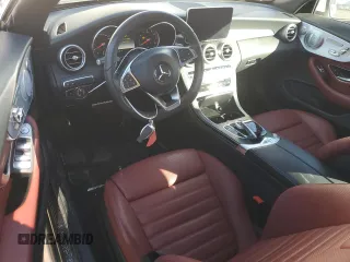 2018 Mercedes-Benz C 300 with VIN WDDWK4JB8JF698762, listed as a Copart auction lot 87129584 with 28,791 mi miles and Salvage Title. Bid and sale history available at DreamBid. Image 8.