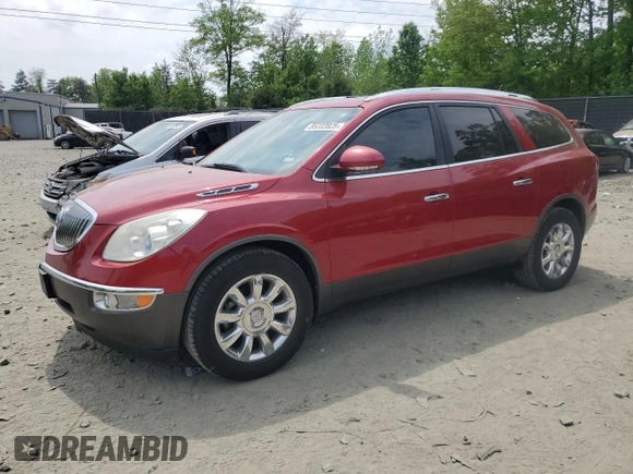 2012 Buick Enclave Leather with VIN 5GAKRCEDXCJ225876, listed as a Copart auction lot 55222025 with 135,395 mi miles and Clean Title. Bid and sale history available at carsss.com. Image 1.