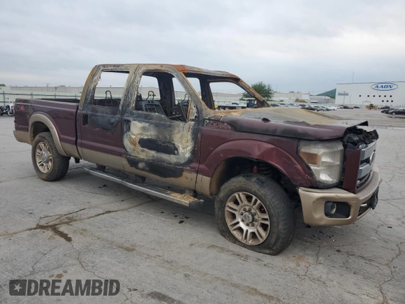 2011 Ford F-250 XL with VIN 1FT7W2BT9BEA05865, listed as a Copart auction lot 57261495 with Not provided miles and Non repairable. Bid and sale history available at DreamBid. Image 4.