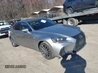 2017 Lexus IS with VIN JTHCM1D21H5023173, listed as a IAAI auction lot 41824224 with 138,629 mi miles. Bid and sale history available at carsss.com. Image 1.