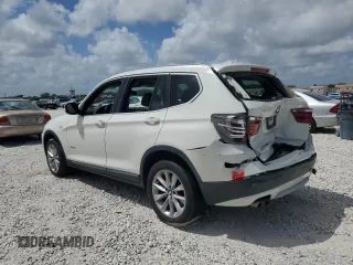 2011 BMW X3 28i with VIN 5UXWX5C51BL711233, listed as a Copart auction lot 51435145 with 135,876 mi miles and Salvage Title. Bid and sale history available at carsss.com. Image 2.
