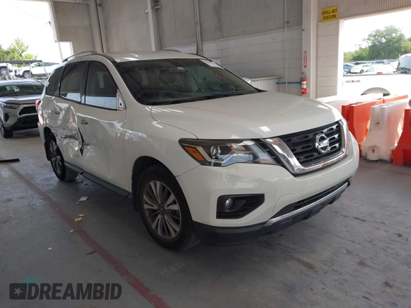 2019 Nissan Pathfinder SV z VIN 5N1DR2MN5KC627198, wystawiony jako IAAI lot #42209161 z przebiegiem 62 801 mil mil oraz . Historia ofert i sprzedaży dostępna na DreamBid. Obrazek 1.