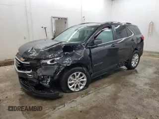 2021 Chevrolet Equinox LT with VIN 3GNAXKEV1ML341066, listed as a Copart auction lot 50607895 with 51,897 mi miles and Salvage Title. Bid and sale history available at DreamBid. Image 1.