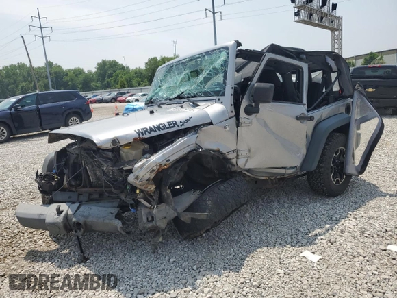 2013 Jeep Wrangler Sport with VIN 1C4AJWAG0DL696928, listed as a Copart auction lot 60822915 with 169,503 mi miles and Salvage title. Bid and sale history available at DreamBid. Image 1.