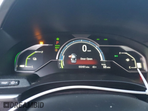 2018 Honda Clarity Plug-In Hybrid Touring with VIN JHMZC5F30JC013018, listed as a Copart auction lot 81563074 with 32,401 mi miles and Salvage Title. Bid and sale history available at carsss.com. Image 9.