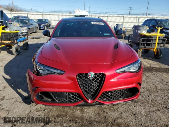 2023 Alfa Romeo Giulia Quadrifoglio with VIN ZARFAMEV2P7673589, listed as a Copart auction lot 85325654 with 14,944 mi miles and Salvage title. Bid and sale history available at DreamBid. Image 5.