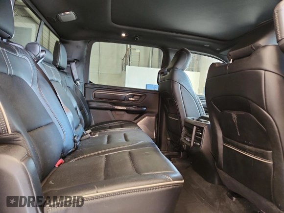 2021 Ram 1500 Limited with VIN 1C6SRFHT1MN563896, listed as a Copart auction lot 63918625 with 91,523 mi miles and Salvage title. Bid and sale history available at DreamBid. Image 10.