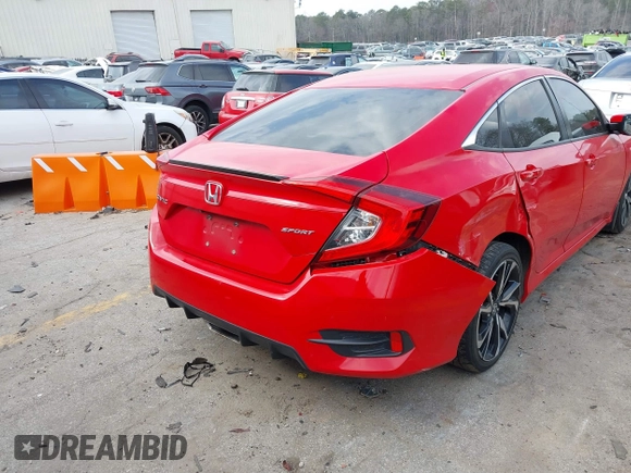 2020 Honda Civic Sedan Sport with VIN 2HGFC2F8XLH562743, listed as a IAAI auction lot 41676749 with 137,890 mi miles. Bid and sale history available at carsss.com. Image 4.