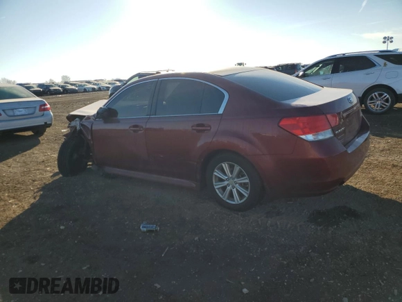 2012 Subaru Legacy 2.5i with VIN 4S3BMCA66C3037980, listed as a Copart auction lot 84121144 with 191,177 mi miles and Salvage Title. Bid and sale history available at carsss.com. Image 2.