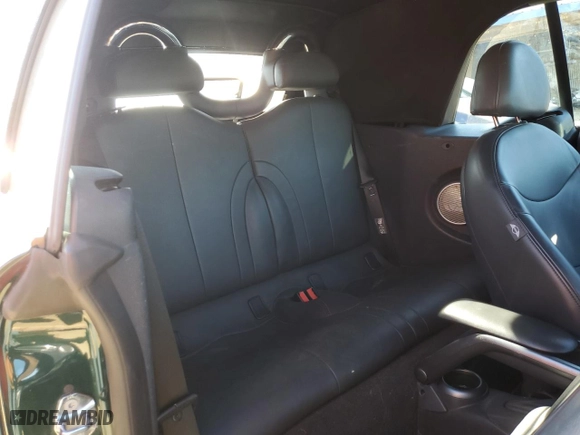 2006 MINI Cooper Convertible S with VIN WMWRH335X6TF87548, listed as a Copart auction lot 89195025 with 22,384 mi miles and Salvage Title. Bid and sale history available at carsss.com. Image 10.