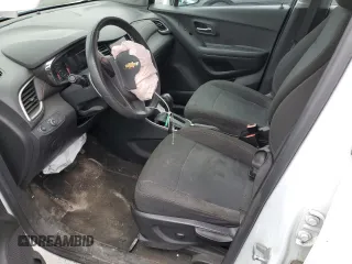 2022 Chevrolet Trax LS with VIN KL7CJNSM9NB504966, listed as a Copart auction lot 46585695 with 75,595 mi miles and Salvage Title. Bid and sale history available at carsss.com. Image 7.