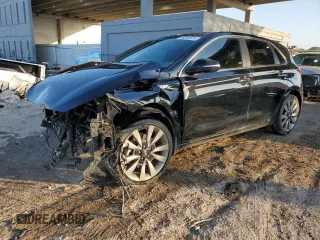 2018 Hyundai Elantra GT Sport with VIN KMHH55LC3JU029862, listed as a Copart auction lot 44048025 with 77,134 mi miles and Salvage Title. Bid and sale history available at carsss.com. Image 1.