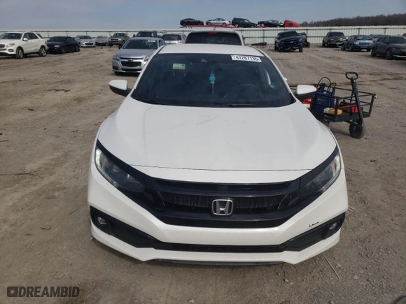 2019 Honda Civic Sedan Sport with VIN 19XFC2F84KE049982, listed as a Copart auction lot 47287135 with 90,691 mi miles and Salvage Title. Bid and sale history available at carsss.com. Image 5.