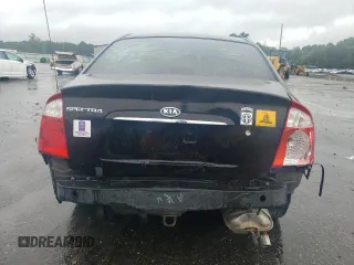 2005 Kia Spectra LX with VIN KNAFE121055134568, listed as a Copart auction lot 71541244 with 146,751 mi miles and Salvage Title. Bid and sale history available at carsss.com. Image 6.
