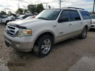 2008 Ford Expedition EL Eddie Bauer with VIN 1FMFK17508LA01103, listed as a Copart auction lot 73989574 with 0 mi miles and Non Repairable. Bid and sale history available at carsss.com. Image 1.