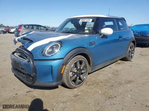 2024 MINI Hardtop 2 Door Cooper S with VIN WMW53DH0XR2U63903, listed as a Copart auction lot 48681435 with 4,686 mi miles and Salvage Title. Bid and sale history available at carsss.com. Image 1.