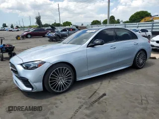 2024 Mercedes-Benz C 300 with VIN W1KAF4GB5RR163906, listed as a Copart auction lot 57026605 with 21,375 mi miles and Salvage title. Bid and sale history available at DreamBid. Image 1.