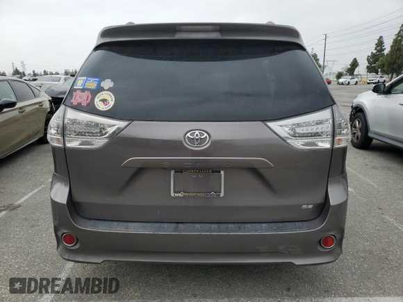 2011 Toyota Sienna SE with VIN 5TDXK3DC0BS121254, listed as a Copart auction lot 58588875 with 151,334 mi miles and Salvage title. Bid and sale history available at DreamBid. Image 6.
