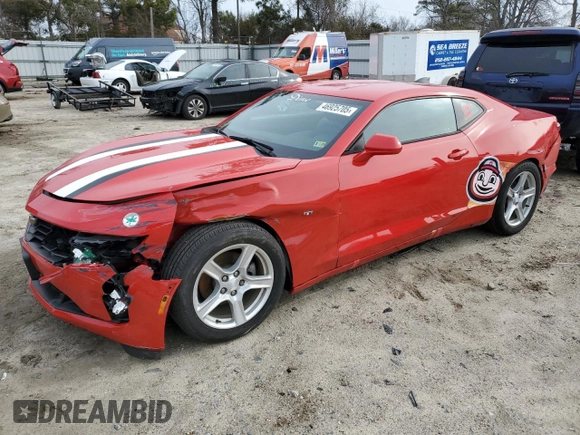 2019 Chevrolet Camaro 2LT with VIN 1G1FD1RX0K0112314, listed as a Copart auction lot 46925705 with 80,845 mi miles and Salvage Title. Bid and sale history available at carsss.com. Image 1.