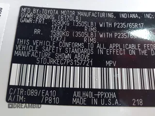 2023 Toyota Sienna XLE с VIN 5TDJRKEC7PS157721, выставлен на аукционе IAAI как лот 41687181 с пробегом 30 351 миль миль и . История ставок и продаж доступна на DreamBid. Изображение 9.