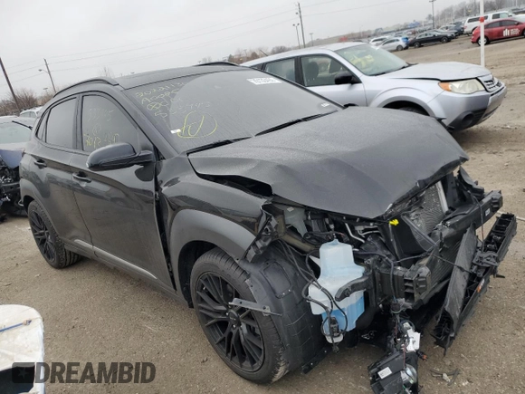 2020 Hyundai Kona Limited with VIN KM8K33A58LU533945, listed as a Copart auction lot 70133492 with 4,658 mi miles. Bid and sale history available at carsss.com. Image 4.
