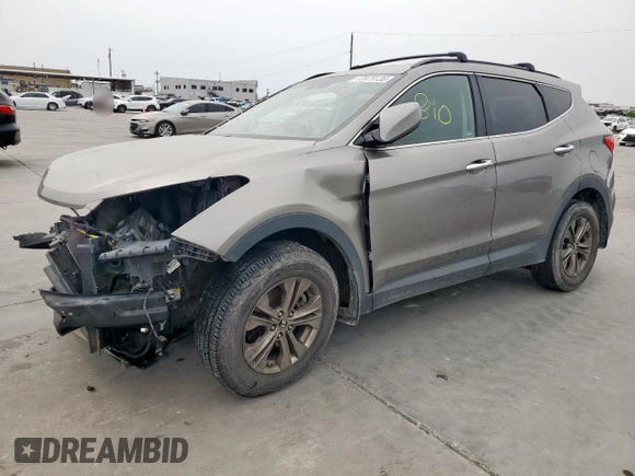 2014 Hyundai Santa Fe Sport with VIN 5XYZU3LB9EG197049, listed as a Copart auction lot 53979135 with 134,346 mi miles and Clean Title. Bid and sale history available at carsss.com. Image 1.