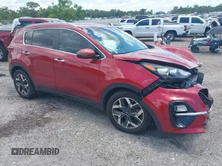 2020 Kia Sportage EX with VIN KNDPN3AC8L7798561, listed as a IAAI auction lot 42595301 with 75,326 mi miles and . Bid and sale history available at DreamBid. Image 1.