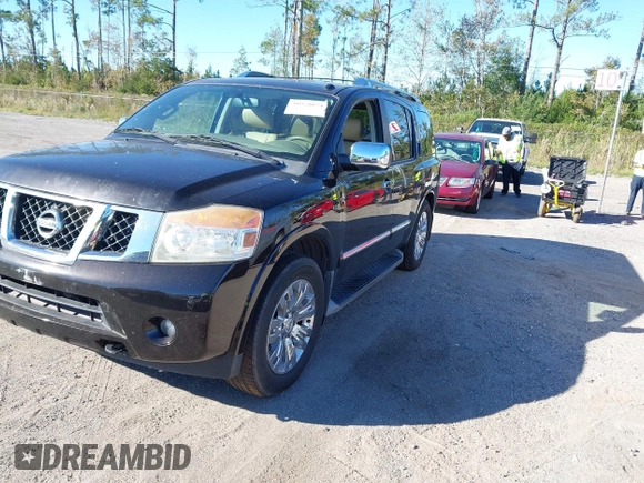 2015 Nissan Armada Platinum z VIN 5N1BA0NF2FN608323, wystawiony jako IAAI lot #40928024 z przebiegiem 110 609 mil mil oraz . Historia ofert i sprzedaży dostępna na DreamBid. Obrazek 2.