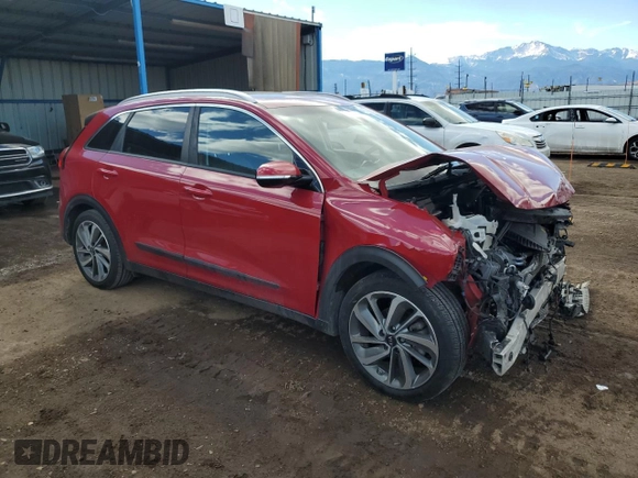2018 Kia Niro Touring with VIN KNDCE3LC9J5175373, listed as a Copart auction lot 46708925 with 75,079 mi miles and Salvage Title. Bid and sale history available at carsss.com. Image 4.