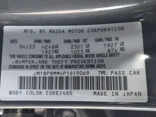 2023 Mazda Mazda3 Hatchback 2.5 S Premium with VIN JM1BPBMM4P1619069, listed as a IAAI auction lot 41524650 with 8,922 mi miles. Bid and sale history available at carsss.com. Image 9.