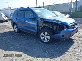 2015 Subaru Forester 2.5i Premium with VIN JF2SJAFC6FH817093, listed as a IAAI auction lot 41933100 with 79,690 mi miles. Bid and sale history available at carsss.com. Image 1.