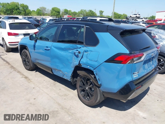 2024 Toyota RAV4 Hybrid XSE with VIN 4T3E6RFV8RU153892, listed as a IAAI auction lot 41848730 with 7,917 mi miles and . Bid and sale history available at carsss.com. Image 3.